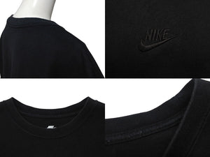 NIKE ナイキ over sized fit オーバーサイズ tシャツ コットン ロゴ刺繍 ブラック サイズ S FA9767-010 中古 4b001641