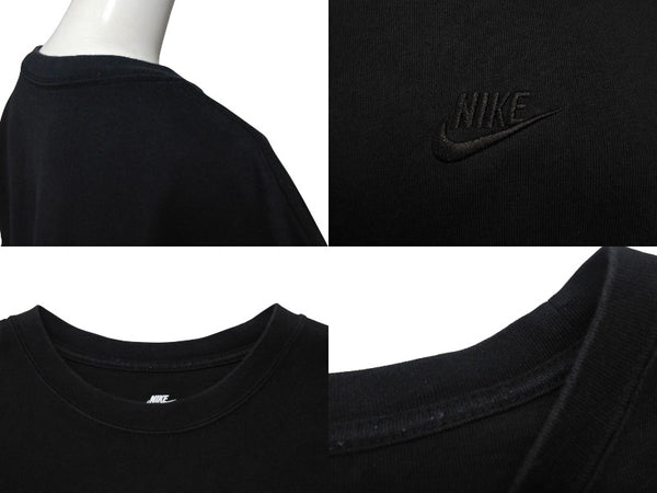 NIKE ナイキ over sized fit オーバーサイズ tシャツ コットン ロゴ刺繍 ブラック サイズ S FA9767-010 中古 4b001641