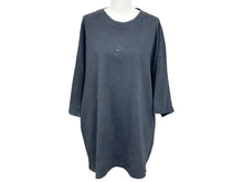 画像をギャラリービューアに読み込む, NIKE ナイキ over sized fit オーバーサイズ tシャツ コットン ロゴ刺繍 ブラック サイズ S FA9767-010 美品 中古 4b001640