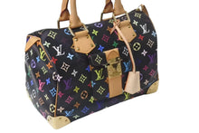 Load image into Gallery viewer, 極美品 LOUIS VUITTON ルイヴィトン スピーディ30 ハンドバッグ M92642 モノグラム マルチカラー ブラック 中古 4b001644