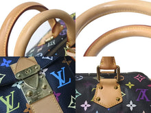 Load image into Gallery viewer, 極美品 LOUIS VUITTON ルイヴィトン スピーディ30 ハンドバッグ M92642 モノグラム マルチカラー ブラック 中古 4b001644