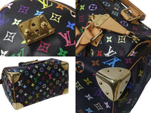 Load image into Gallery viewer, 極美品 LOUIS VUITTON ルイヴィトン スピーディ30 ハンドバッグ M92642 モノグラム マルチカラー ブラック 中古 4b001644