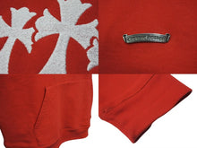 画像をギャラリービューアに読み込む, 極美品 CHROME HEARTS クロムハーツ SAILIN ON 1 2 ZIP ハーフジップスウェット サイズXL セメタリークロス 刺繍 ハリウッド レッド 中古 4b001645