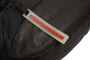 極美品 PRADA SPORTS プラダスポーツ ハンドバッグ 4VA473 ブラウン ナイロン レザー シルバー金具 中古 4b011463