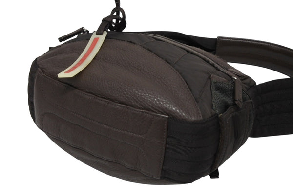 極美品 PRADA SPORTS プラダスポーツ ハンドバッグ 4VA473 ブラウン ナイロン レザー シルバー金具 中古 4b011463