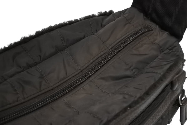 極美品 PRADA SPORTS プラダスポーツ ハンドバッグ 4VA473 ブラウン ナイロン レザー シルバー金具 中古 4b011463