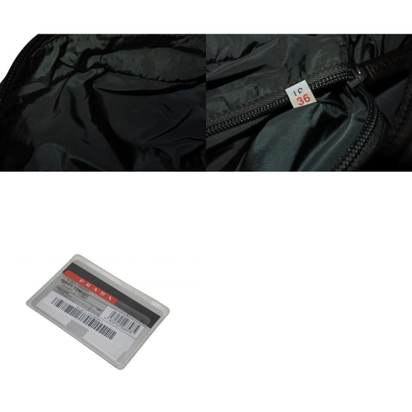 極美品 PRADA SPORTS プラダスポーツ ハンドバッグ 4VA473 ブラウン ナイロン レザー シルバー金具 中古 4b011463