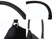 Load image into Gallery viewer, CHRISTIAN DIOR クリスチャンディオール トロッターライン ハンドバッグ ショルダーバッグ チャーム ブラック シルバー 良品 中古 4b001651