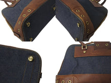 Load image into Gallery viewer, Christian Dior クリスチャンディオール ストリートシック ハンドバッグ デニムキャンバス レザー 美品 中古 4b001652