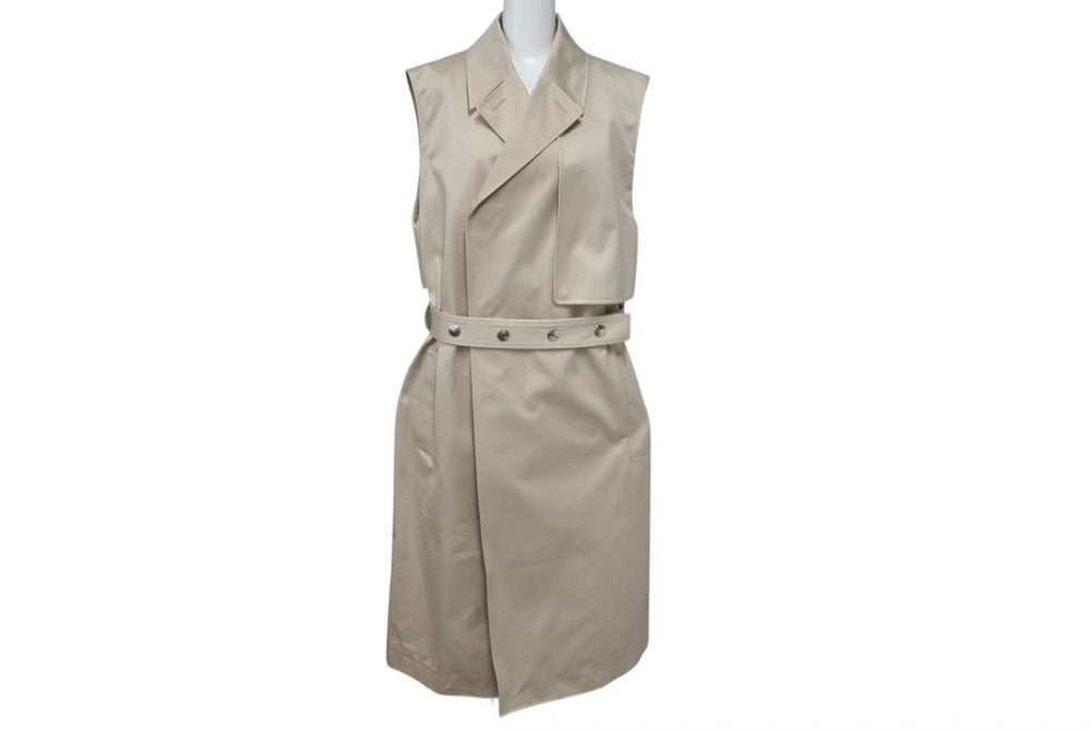 1017 ALYX 9SM ALYX 21SS Double Breasted Sleeveless Trench Coat AAMOU0218FA01 Size 44 Beige Good Condition Used 4b001661