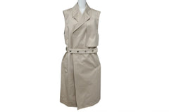 1017 ALYX 9SM アリクス 21SS ダブルブレスト スリーブレストレンチコート AAMOU0218FA01 サイズ44 ベージュ 美品 中古 4b001661
