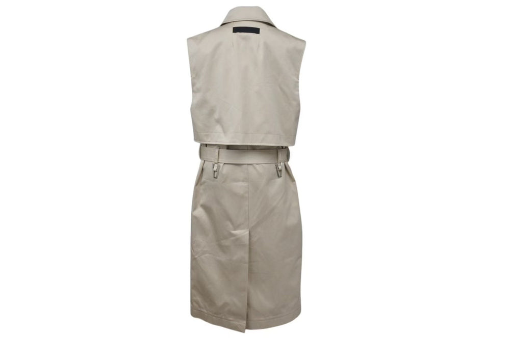 1017 ALYX 9SM ALYX 21SS Double Breasted Sleeveless Trench Coat AAMOU0218FA01 Size 44 Beige Good Condition Used 4b001661