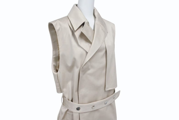 1017 ALYX 9SM アリクス 21SS ダブルブレスト スリーブレストレンチコート AAMOU0218FA01 サイズ44 ベージュ 美品 中古 4b001661