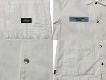 画像をギャラリービューアに読み込む, NEIGHBORHOOD ネイバーフッド ジャケット COVERALL.CW ワークジャケット 192ARNH-JKM01 ホワイト サイズM 美品 中古 4b001663