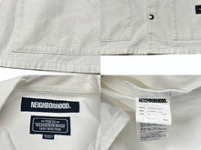 画像をギャラリービューアに読み込む, NEIGHBORHOOD ネイバーフッド ジャケット COVERALL.CW ワークジャケット 192ARNH-JKM01 ホワイト サイズM 美品 中古 4b001663