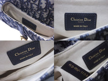 Load image into Gallery viewer, 極美品 Christian Dior クリスチャンディオール サドルミニバッグ ハンドバッグ M0456CTZQ オブリーク ネイビー 中古 4b001672