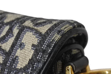 Load image into Gallery viewer, 極美品 Christian Dior クリスチャンディオール サドルミニバッグ ハンドバッグ M0456CTZQ オブリーク ネイビー 中古 4b001672
