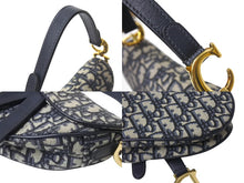 Load image into Gallery viewer, 極美品 Christian Dior クリスチャンディオール サドルミニバッグ ハンドバッグ M0456CTZQ オブリーク ネイビー 中古 4b001672