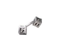 画像をギャラリービューアに読み込む, HERMES エルメス キューブカフス カフスリンクス ロゴ キューブ 重量約8.1g シルバー925 シルバー 美品 中古 4b001676