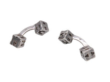 画像をギャラリービューアに読み込む, HERMES エルメス キューブカフス カフスリンクス ロゴ キューブ 重量約8.1g シルバー925 シルバー 美品 中古 4b001676