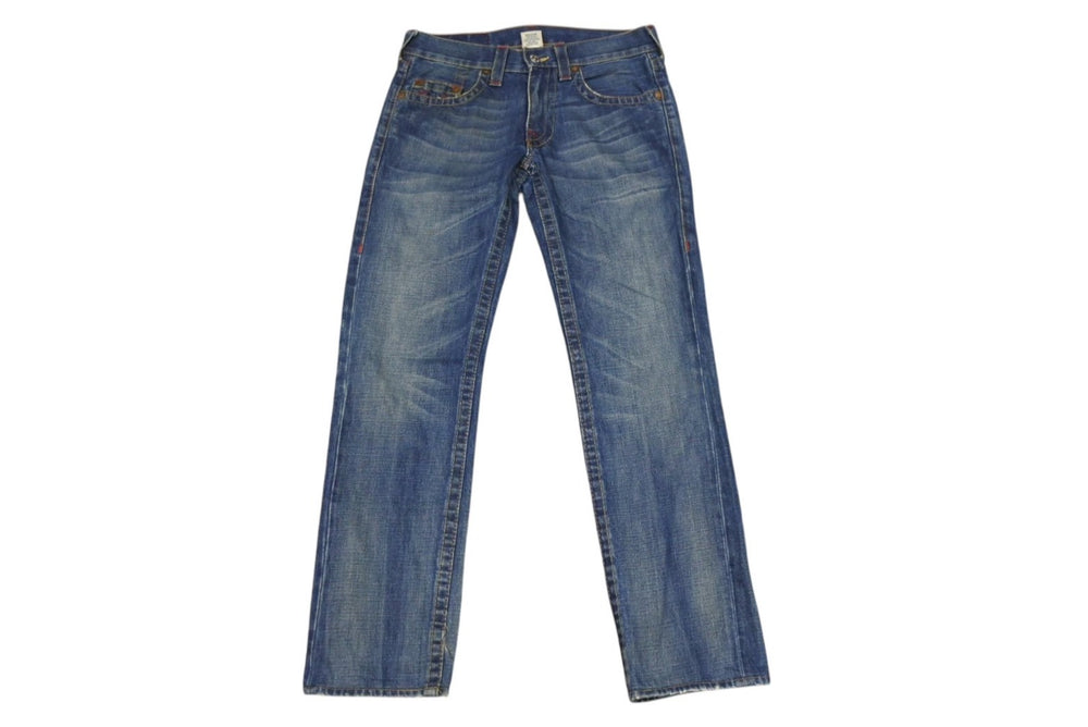 TRUE RELIGION OLD BOBBY Straight Denim Pants Jeans 027-099881 Indigo Size 29 Good Condition Used 4b001683