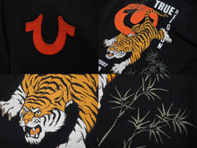 Load image into Gallery viewer, TRUE RELIGION トゥルーレリジョン Raglan Ripstop Zip Up ラグラン リップストップ ジップアップ ブルゾン ジェットブラック サイズM 美品 中古 4b001685