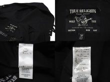Load image into Gallery viewer, TRUE RELIGION トゥルーレリジョン Raglan Ripstop Zip Up ラグラン リップストップ ジップアップ ブルゾン ジェットブラック サイズM 美品 中古 4b001685