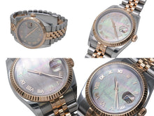 画像をギャラリービューアに読み込む, ROLEX ロレックス デイトジャスト 116231NR 時計 コンビ ブラックシェル 美品 中古 4b001686
