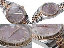 画像をギャラリービューアに読み込む, ROLEX ロレックス デイトジャスト 116231NR 時計 コンビ ブラックシェル 美品 中古 4b001686