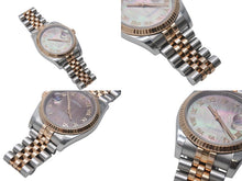 画像をギャラリービューアに読み込む, ROLEX ロレックス デイトジャスト 116231NR 時計 コンビ ブラックシェル 美品 中古 4b001686
