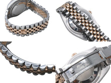 画像をギャラリービューアに読み込む, ROLEX ロレックス デイトジャスト 116231NR 時計 コンビ ブラックシェル 美品 中古 4b001686