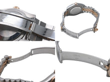 画像をギャラリービューアに読み込む, ROLEX ロレックス デイトジャスト 116231NR 時計 コンビ ブラックシェル 美品 中古 4b001686