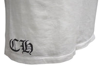 画像をギャラリービューアに読み込む, CHROME HEARTS クロムハーツ 半袖VネックTシャツ サイズS アメリカンフラッグ ホースシュー ダガー プリント ホワイト 美品 中古 4b001689