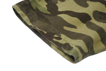 画像をギャラリービューアに読み込む, CHROME HEARTS クロムハーツ 半袖Tシャツ サイズM カモフラ柄 スクロールラベルロゴ プリント コットン カーキ 総柄 美品 中古 4b001690