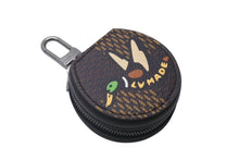 画像をギャラリービューアに読み込む, 新品同様 LOUIS VUITTON × NIGO ルイヴィトン ニゴ ダミエ エベヌ エテュイ イヤフォンケース GI0494 ブラウン PVC レザー 小物 中古 4b001691