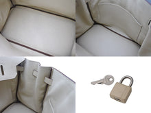 Load image into Gallery viewer, 新品同様 HERMES エルメス BIRKIN バーキン35 ハンドバッグ トゴ パーシュマン シルバー金具 □M刻印 中古 4b001694