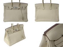 Load image into Gallery viewer, 新品同様 HERMES エルメス BIRKIN バーキン35 ハンドバッグ トゴ パーシュマン シルバー金具 □M刻印 中古 4b001694