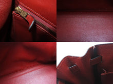 Load image into Gallery viewer, エルメス ケリー32 内縫い ルージュアッシュ ○Y刻印 カーフスキン ゴールド金具 ハンドバッグ 2WAY 美品 中古 4b001702