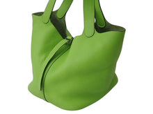 Load image into Gallery viewer, HERMES エルメス ピコタンMM ハンドバッグ アップルグリーン トリヨンクレマンス □G刻 美品 中古 4b001711