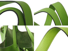 Load image into Gallery viewer, HERMES エルメス ピコタンMM ハンドバッグ アップルグリーン トリヨンクレマンス □G刻 美品 中古 4b001711