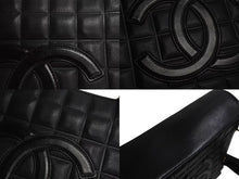 Load image into Gallery viewer, CHANEL シャネル マトラッセ チョコバー トートバッグ ハンドバッグ ココマーク 7番台 ラムスキン ブラック ゴールド金具 美品 中古 4b001719
