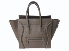 画像をギャラリービューアに読み込む, 極美品 CELINE セリーヌ ハンドバッグ ラゲージ ファントム S-AI-4159 ベージュ レザー イタリア製 シルバー金具 中古 4b001727