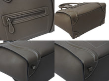 画像をギャラリービューアに読み込む, 極美品 CELINE セリーヌ ハンドバッグ ラゲージ ファントム S-AI-4159 ベージュ レザー イタリア製 シルバー金具 中古 4b001727