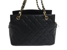 Load image into Gallery viewer, CHANEL シャネル ココマーク チェーン ハンドバッグ 7番台 ブラック キャビアスキン ワンショルダー ロゴ 鞄 ゴールド金具 美品 中古 4b001729