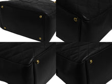 Load image into Gallery viewer, CHANEL シャネル ココマーク チェーン ハンドバッグ 7番台 ブラック キャビアスキン ワンショルダー ロゴ 鞄 ゴールド金具 美品 中古 4b001729