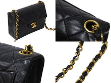 Load image into Gallery viewer, 極美品 CHANEL シャネル ミニマトラッセ17 チェーンショルダーバッグ ラムスキン ブラック 1番台 中古 4b001734