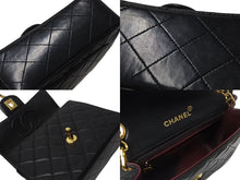 Load image into Gallery viewer, 極美品 CHANEL シャネル ミニマトラッセ17 チェーンショルダーバッグ ラムスキン ブラック 1番台 中古 4b001734