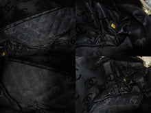 Load image into Gallery viewer, 極美品 CHANEL シャネル ポーチ ハンドバッグ カンボンライン ココマーク 9番台 ラムスキン ベージュ ブラック 中古 4b001735