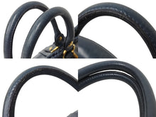 Load image into Gallery viewer, MIUMIU ミュウミュウ 2WAY ハンドバッグ ショルダーバッグ ブルー レザー ゴールド金具 イタリア製 良品 中古 4b001738