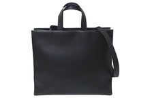画像をギャラリービューアに読み込む, 新品未使用 LOUISVUITTON ルイヴィトン ショッパートートMM トートバッグ M13979 ブラック カウハイドレザー マッドブラック金具 中古 4b001739